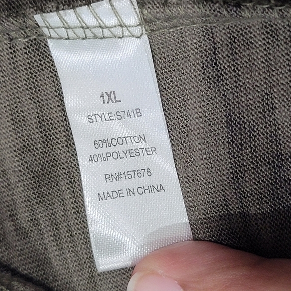 1XL Cotton Blend Camo Military Print Statement T-Shirt "Love" Americana - Picture 4 of 5